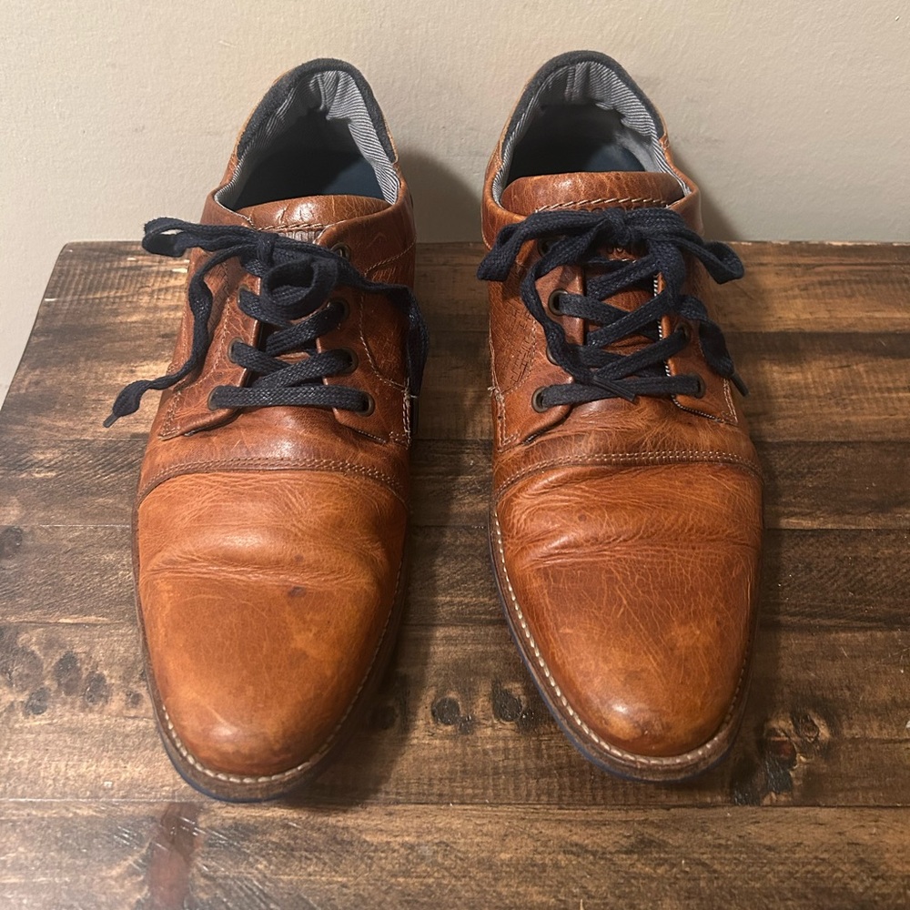 Bull Boxer Men's Sz 9 Chestnut Brown Leather Limited Edition 1/500 Dress Shoes - Picture 2 of 15